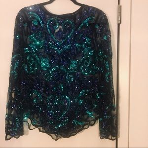 ✨NWT✨ Sheer Sequin Top